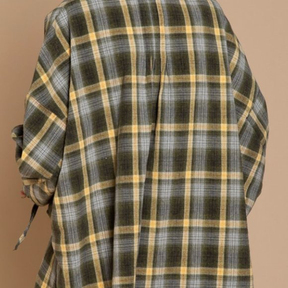 Oversized POL Shacket Top - Picture 2 of 6